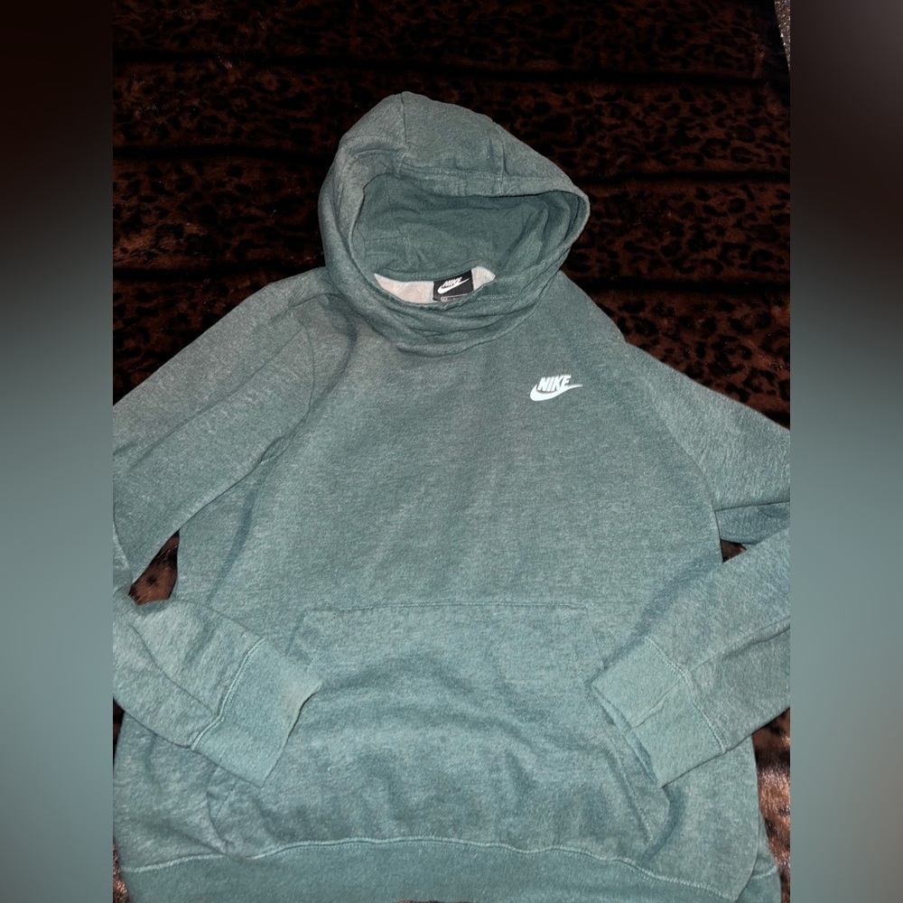 Nike Teal Sweatshirt hooded large